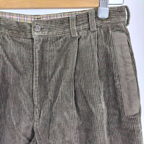 パパス papas 太畝 1タック コーデュロイ ワイド テーパード パンツ メンズ JPN:S