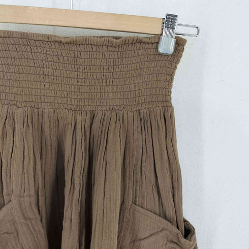 フリーピープル FREE PEOPLE MAED IN INDIA コットン楊柳 テーパードカーゴパンツ レディース XS