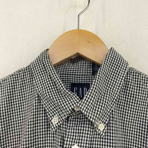 ギャップ Gap OLD ギンガムチェック S/S シャツ メンズ import:S