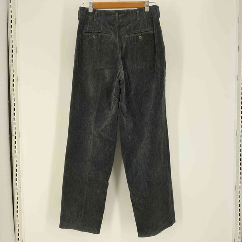 ムッシュ二コル MONSIEUR NICOLE 80-90S YUKIO KOBAYASHI期 レーヨン混 2タック ベルテッド ベロア 木目 総柄 ワイド テーパード パンツ メンズ JPN:48