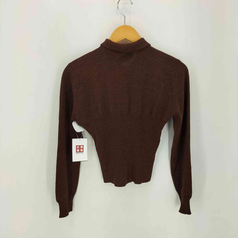 ジョンスメドレー JOHN SMEDLEY 英国製 旧タグ ウール ニットポロシャツ レディース