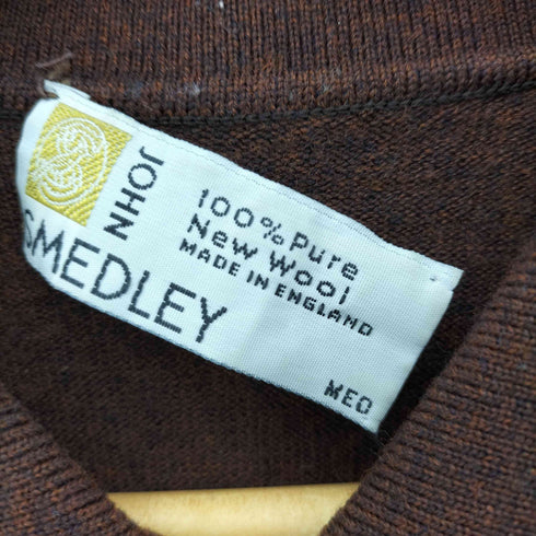ジョンスメドレー JOHN SMEDLEY 英国製 旧タグ ウール ニットポロシャツ レディース