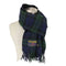 ツイードミル TWEEDMILL ブラックウォッチチェックラムウールフリンジマフラー メンズ