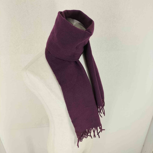 MADE IN ITALY ウールフリンジマフラー メンズ