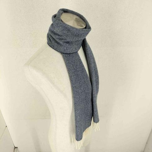 メーカーズシャツカマクラ Makers Shirt 鎌倉 PURE CASHMERE ヘリンボーンカシミヤマフラー メンズ