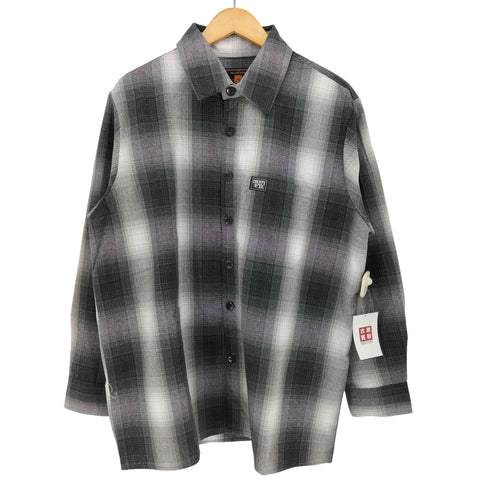 エフビーカウンティ FB COUNTY L/S CHECKER FLANNEL SHIRT オンブレチェック シャツ メンズ import:M