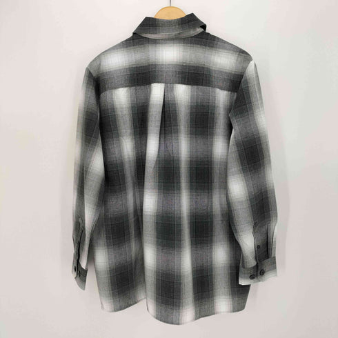 エフビーカウンティ FB COUNTY L/S CHECKER FLANNEL SHIRT オンブレチェック シャツ メンズ import:M
