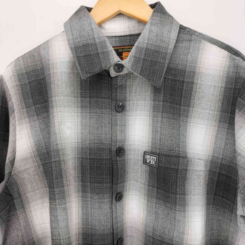 エフビーカウンティ FB COUNTY L/S CHECKER FLANNEL SHIRT オンブレチェック シャツ メンズ import:M