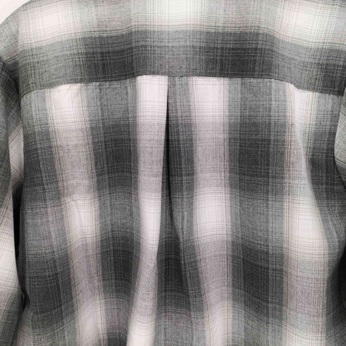 エフビーカウンティ FB COUNTY L/S CHECKER FLANNEL SHIRT オンブレチェック シャツ メンズ import:M