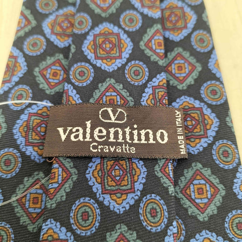 ヴァレンティノ Valentino 小紋柄ネクタイ SILK MADE IN ITALY メンズ