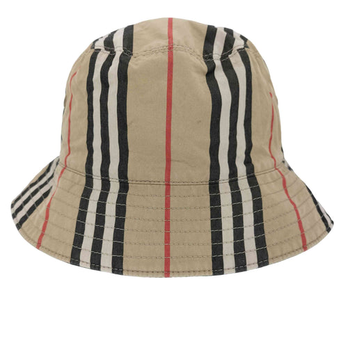 バーバリー BURBERRY リバーシブル アイコンストライプ バケットハット メンズ