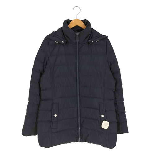 トミーヒルフィガー TOMMY HILFIGER エンブレム刺繍 フーデッド ダウンコート レディース import:L