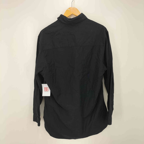 ヨウジヤマモトプールオム Yohji Yamamoto POUR HOMME BLACK PATCH TWILL SIDE HEM GUSSET BLOUSE メンズ 2
