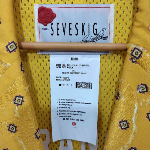 セヴシグ SEVESKIG 2023SS RE:RE:RE: Chesterfield Coat メンズ MEDIUM