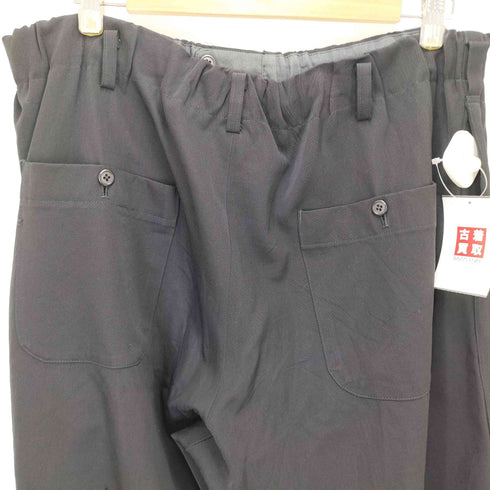 ワイズフォーメン Ys for men 100番台 90s 茶タグ ウールギャバジンハイウエストワイドパンツ メンズ