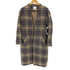 トナル TONAL シャギーチェックノーカラーコート レディース JPN:38