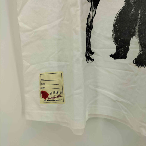 セヴシグ SEVESKIG KUMA TO THE DISTANCE S/SL TEE くま メンズ JPN:M
