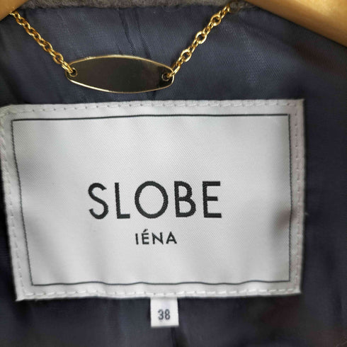 スローブイエナ SLOBE IENA チェックジャギーロングコチェスターコート レディース JPN:38