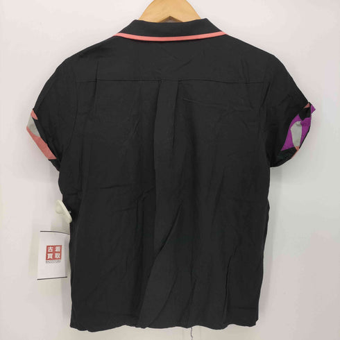 フレッドペリー FRED PERRY Amy Winehouse 月桂樹刺繍 開襟 半袖 シャツ レディース UK:16