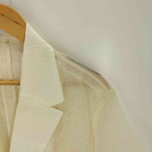 メゾンスペシャル MAISON SPECIAL Sheer Jacquard Oversized Jacket O.WHT レディース FREE