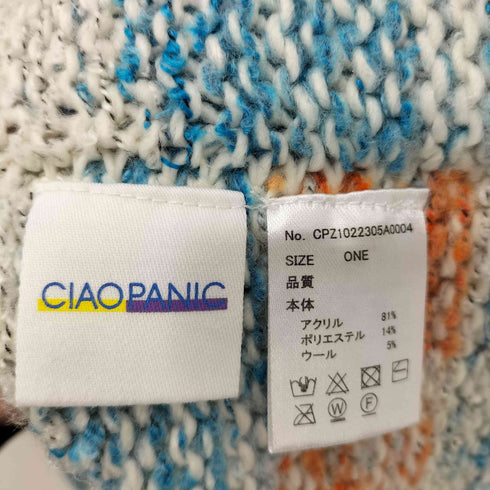 チャオパニック Ciaopanic 2way ミックスニットカーディガン グラデーション レディース ONE