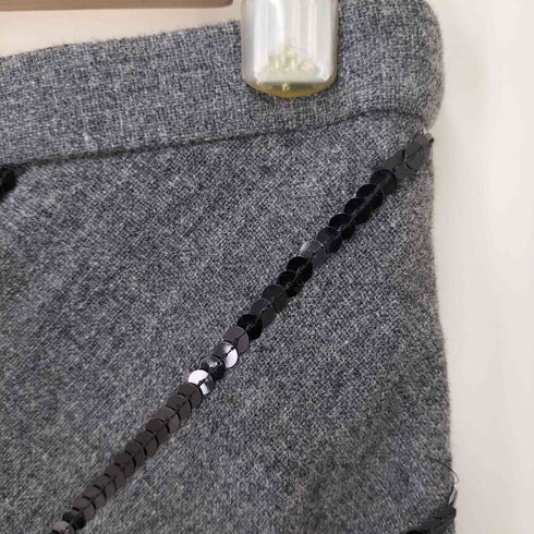 トリココムデギャルソン tricot COMME des GARCONS ウールスパンコールデザインスカート レディース M