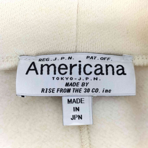 アメリカーナ Americana 袖ロゴ モックネックスウェット レディース