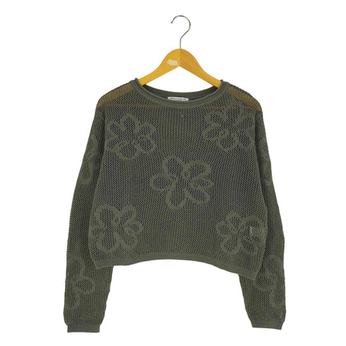 ビューティーアンドユースユナイテッドアローズ BEAUTY & YOUTH UNITED ARROWS コットンナイロン フラワー メッシュニット レディース