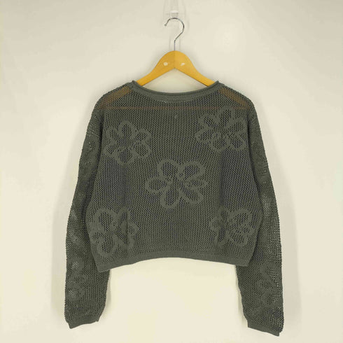 ビューティーアンドユースユナイテッドアローズ BEAUTY & YOUTH UNITED ARROWS コットンナイロン フラワー メッシュニット レディース