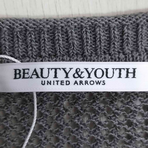 ビューティーアンドユースユナイテッドアローズ BEAUTY & YOUTH UNITED ARROWS コットンナイロン フラワー メッシュニット レディース