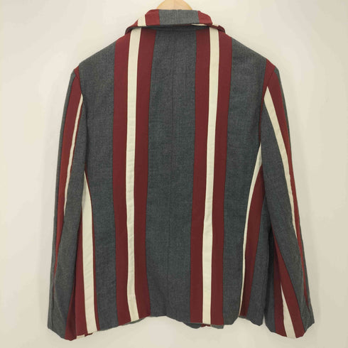 トリココムデギャルソン tricot COMME des GARCONS AD2000 丸襟 切り替え ウールジャケット レディース M