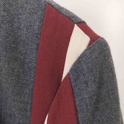 トリココムデギャルソン tricot COMME des GARCONS AD2000 丸襟 切り替え ウールジャケット レディース M