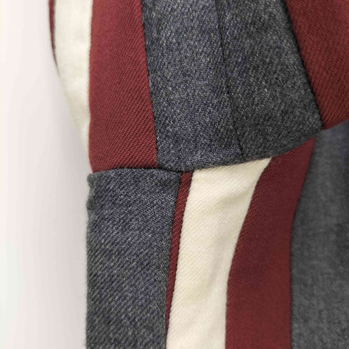 トリココムデギャルソン tricot COMME des GARCONS AD2000 丸襟 切り替え ウールジャケット レディース M