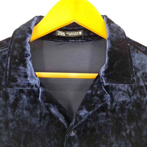 ザラ ZARA ベロアシャツ メンズ JPN:M