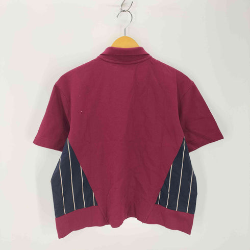 フレッドペリー FRED PERRY Woven PANEL POLO SHIRTドッキングポロシャツ レディース EUR38
