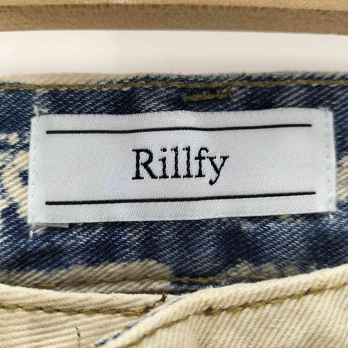 リルフィー Rillfy ブリーチデザイン ストレッチデニム メンズ