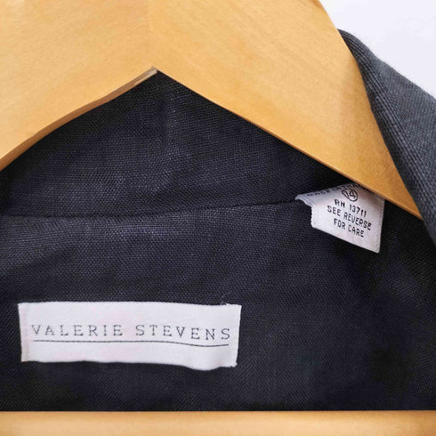 VALERIE STEVENS 90S リネン 1B テーラードジャケット レディース 14