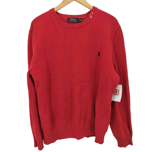 ポロラルフローレン POLO RALPH LAUREN ポニー刺繍クルーネックコットンニット メンズ JPN:L