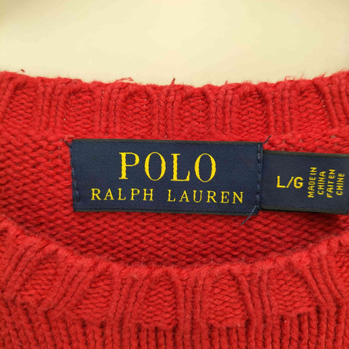 ポロラルフローレン POLO RALPH LAUREN ポニー刺繍クルーネックコットンニット メンズ JPN:L