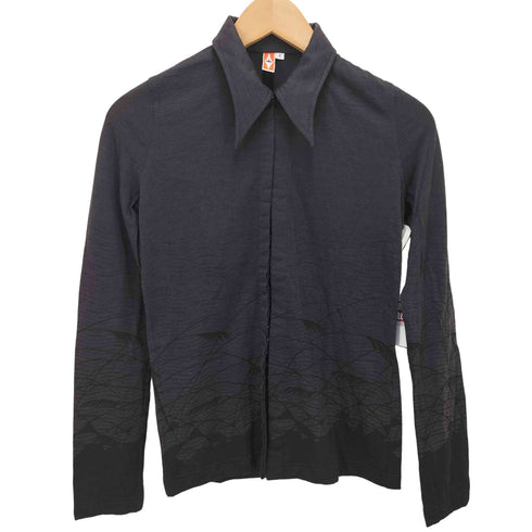 クリストフルメール CHRISTOPHE LEMAIRE 初期タグ クローバータグ 総柄プリントL/S シャツ レディース 2