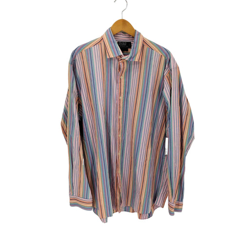 ポロバイラルフローレン Polo by RALPH LAUREN WESTERTOY ストライプ L/S シャツ メンズ import:XL