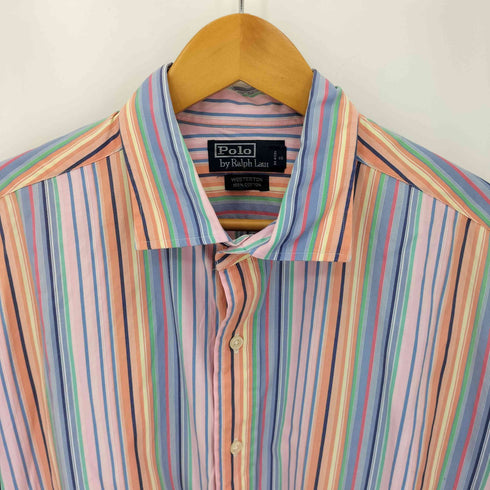 ポロバイラルフローレン Polo by RALPH LAUREN WESTERTOY ストライプ L/S シャツ メンズ import:XL