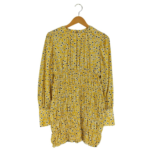 エイチビューティーアンドユースユナイテッドアローズ H BEAUTY & YOUTH UNITED ARROWS FLOWER PRINT SHIRRING DRESS フラワープリント シャーリング ドレス レディース