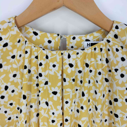 エイチビューティーアンドユースユナイテッドアローズ H BEAUTY & YOUTH UNITED ARROWS FLOWER PRINT SHIRRING DRESS フラワープリント シャーリング ドレス レディース