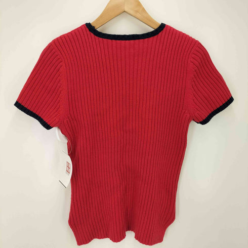 ポロジーンズカンパニーラルフローレン POLO JEANS COMPANY RALPH LAUREN 星条旗ショートスリーブコットンニット レディース JPN:L