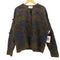 EXPRESS TRICOT 90S ボタニカル モヘヤ シャギー ニット カーディガン レディース import:M