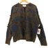 EXPRESS TRICOT 90S ボタニカル モヘヤ シャギー ニット カーディガン レディース import:M