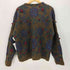 EXPRESS TRICOT 90S ボタニカル モヘヤ シャギー ニット カーディガン レディース import:M
