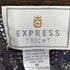 EXPRESS TRICOT 90S ボタニカル モヘヤ シャギー ニット カーディガン レディース import:M