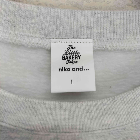 ニコアンド niko and... バックプリントスウェット メンズ L